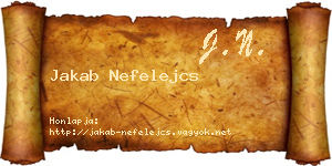 Jakab Nefelejcs névjegykártya